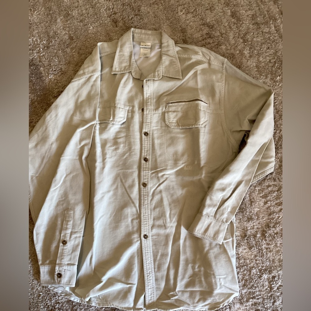 REI-Sahara Long-Sleeve Solid Shirt - Men's-SZ LT
CR083